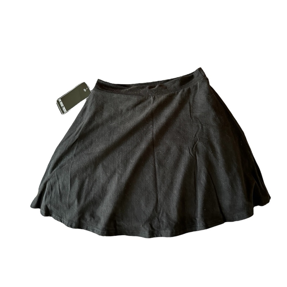 Black mini skirt